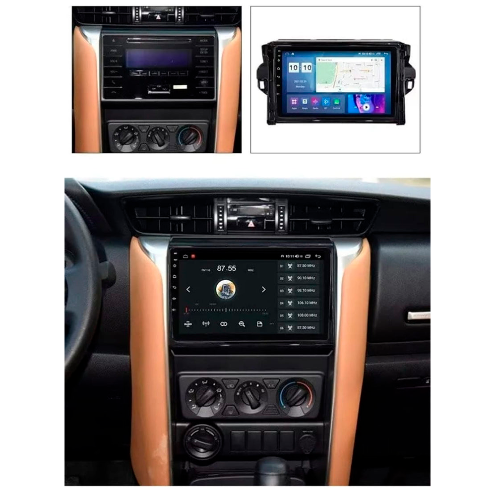 Reproductor Pantalla Android Fortuner Dubai 4+64gb Carplay