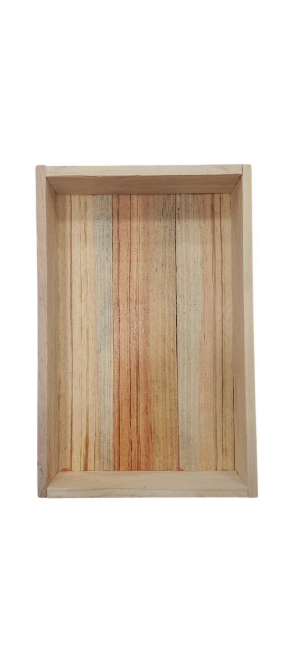 Caja De Pino Crudo Para Decoraciones Y Arreglos De 30x18x6cm