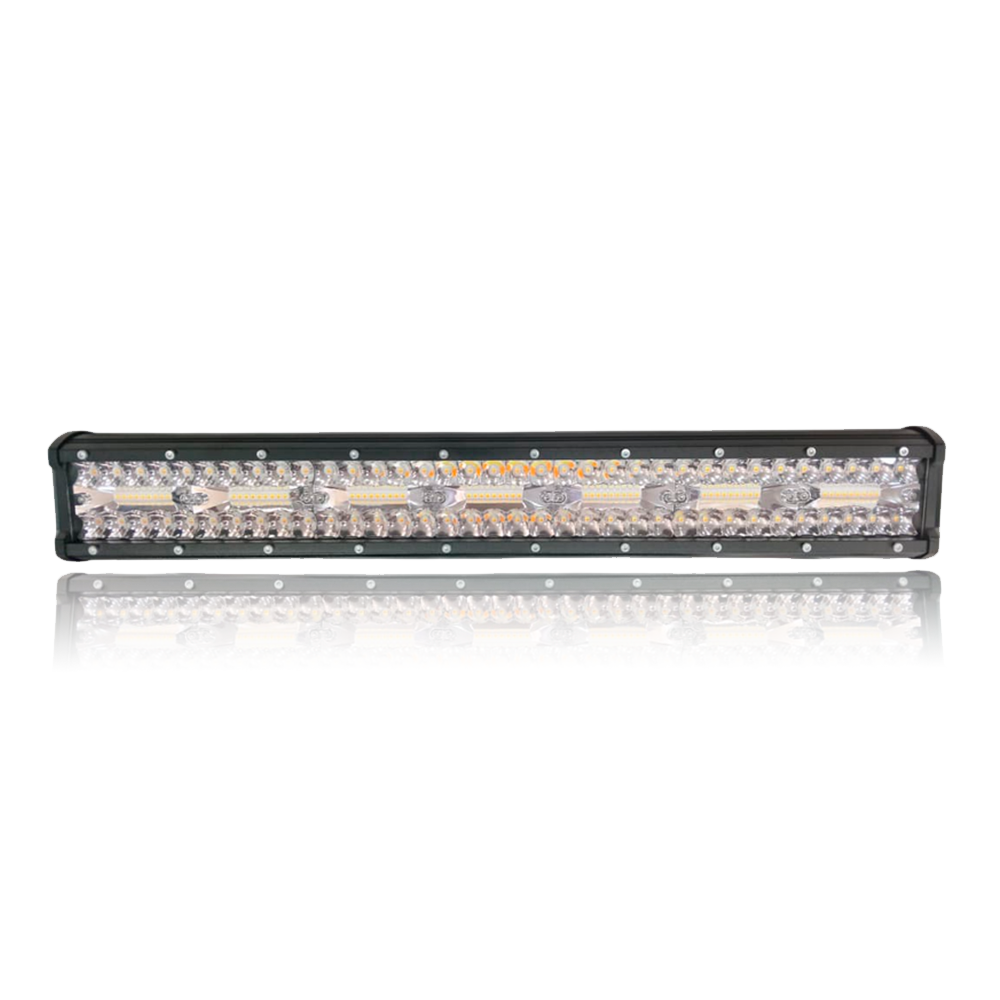 Barra Led De 20 Inches Dual Blanco/amarillo/strobe 12v/24v