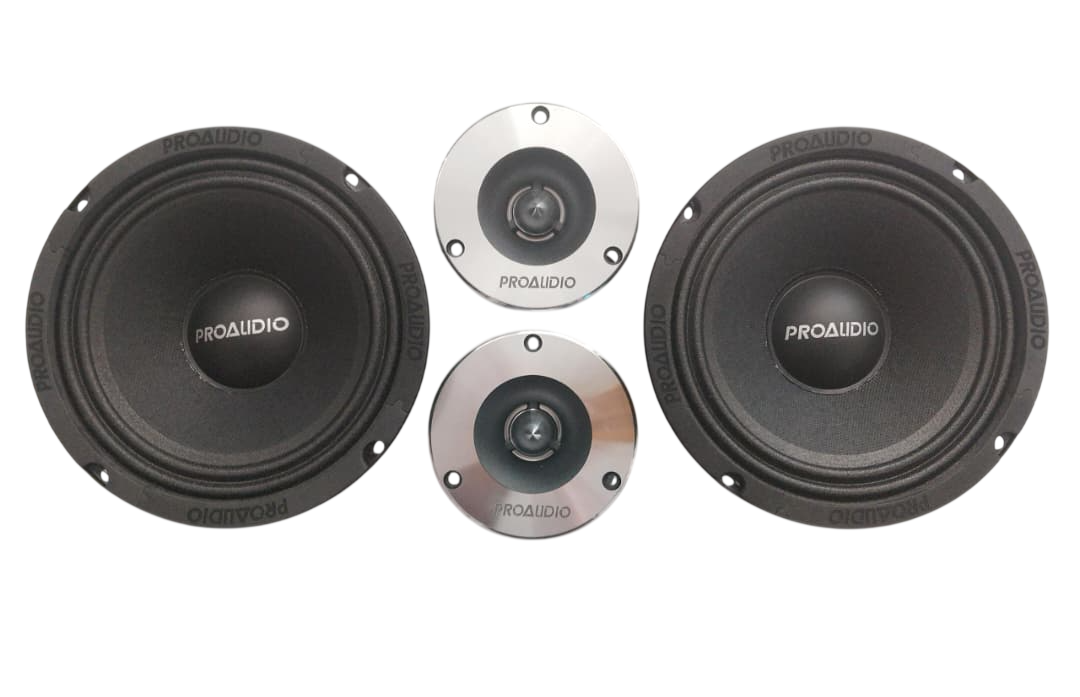 Kit De Medios Y Tweeter De 8 Inches De 650w Proaudio M8tw4