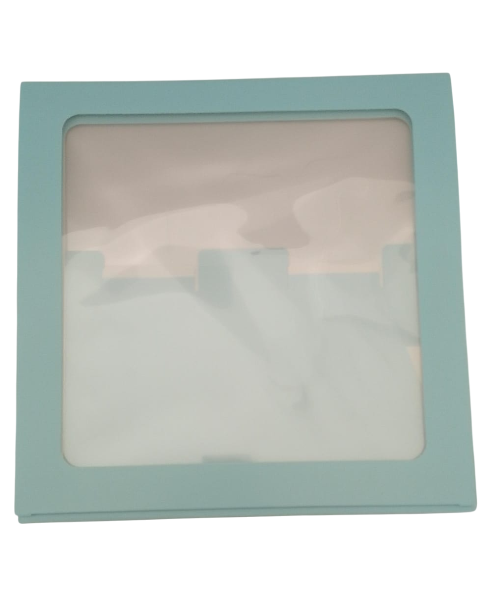 Cajas Con Visor Armables Para Bebe De 29.5x30 Cm Azul Y Rosa