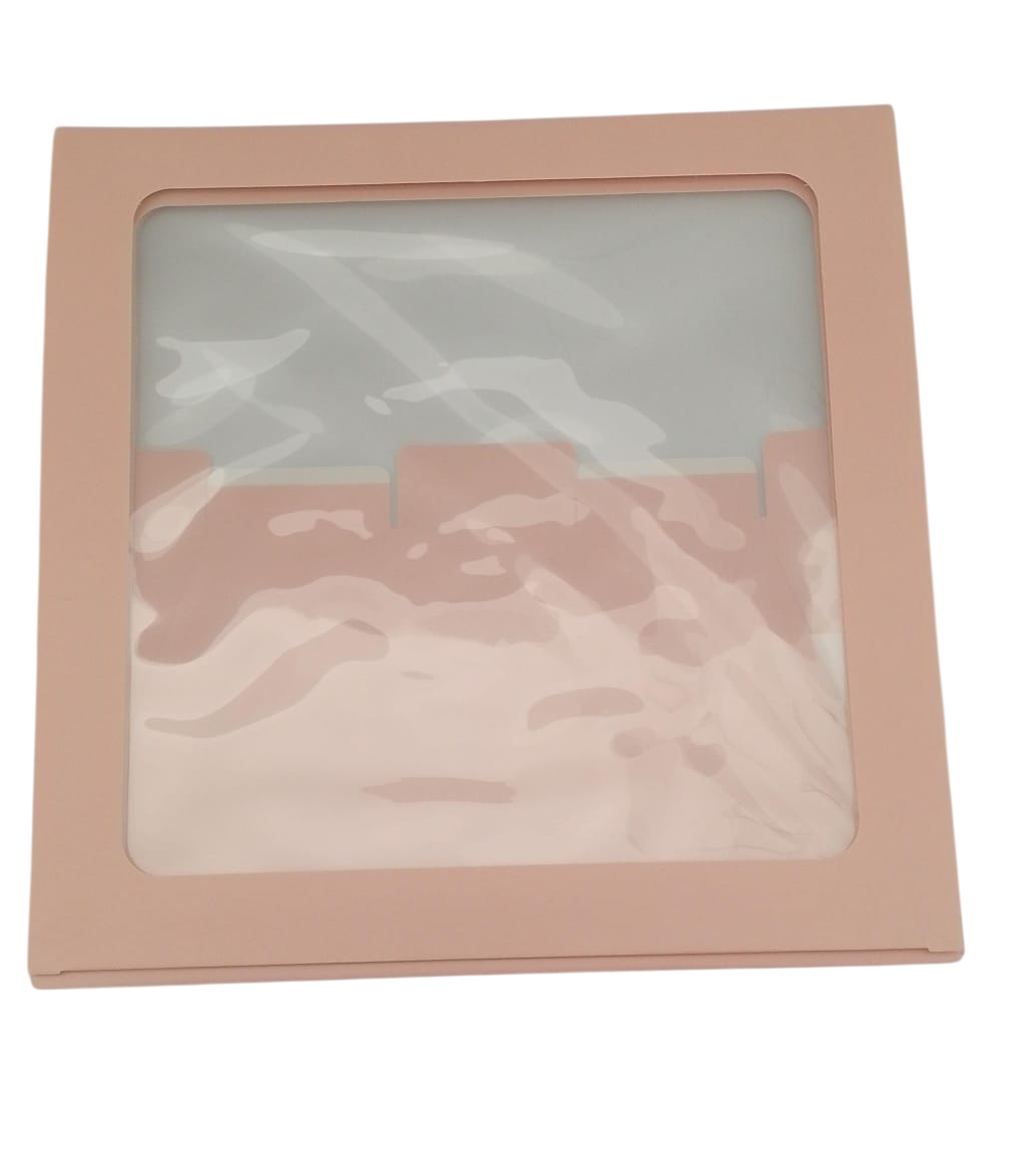 Cajas Con Visor Armables Para Bebe De 29.5x30 Cm Azul Y Rosa