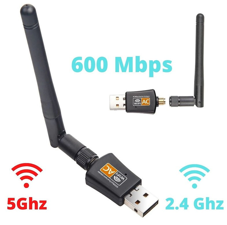 ANTENA WIFI 5G DOBLE BANDA DE 600mbps 2.4Ghz