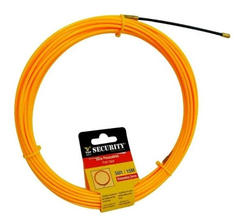 Guía Pasa Cables De Electricidad De 50 Metros En Pvc Security