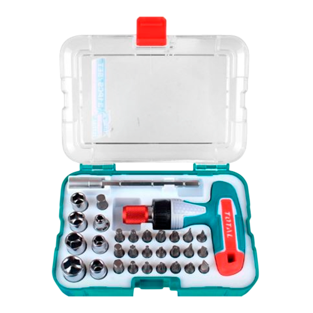 Juego De Rachet Y Dados Destornillador Tipo T Total Tools