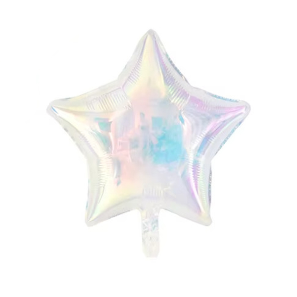 GLOBO METALIZADO ESTRELLA ALUMBRANTE IRIDESCENTES 18 INCH