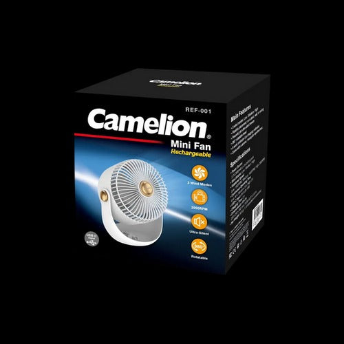 Mini Ventilador Camelion Recargable - Mini Fan Portátil