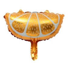 GLOBO METALIZADO 14 16 INCH MEDIA NARANJA