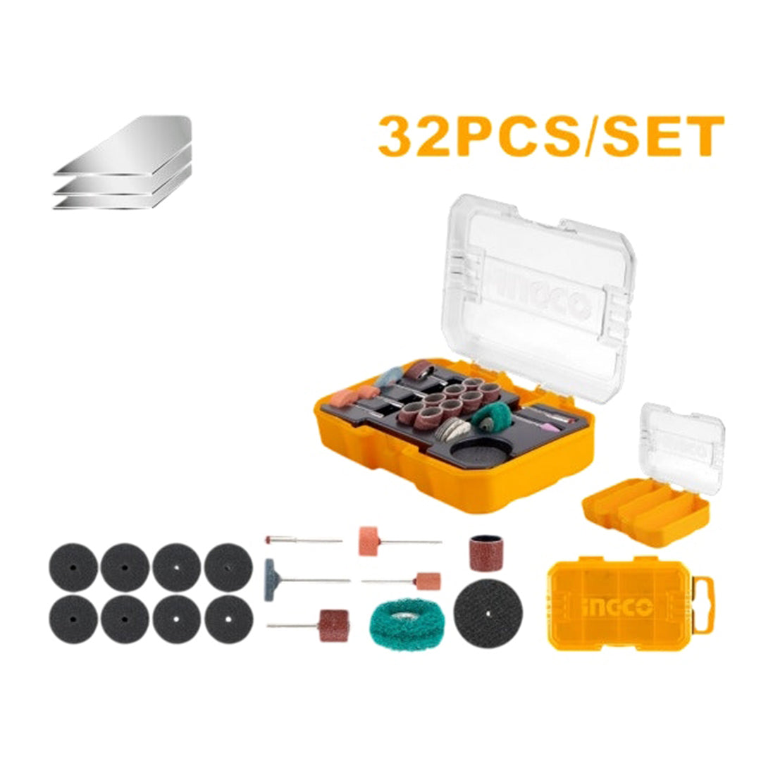 Accesorios Para Drimel 32 Piezas ( Lijado Y Pulido) INGCO