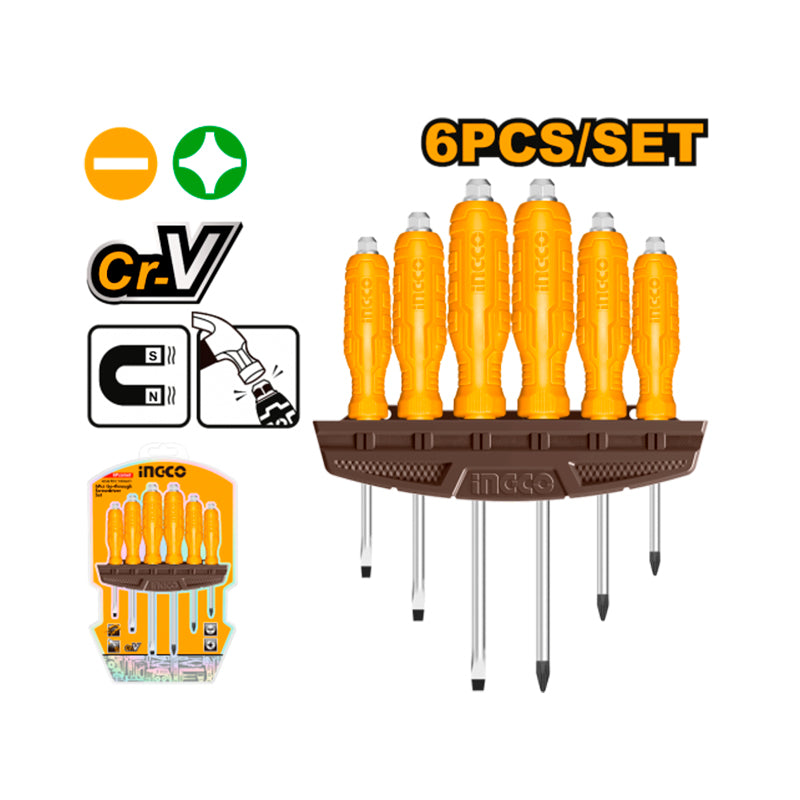 Juego De Destornilladores De Impacto INGCO 6 Piezas