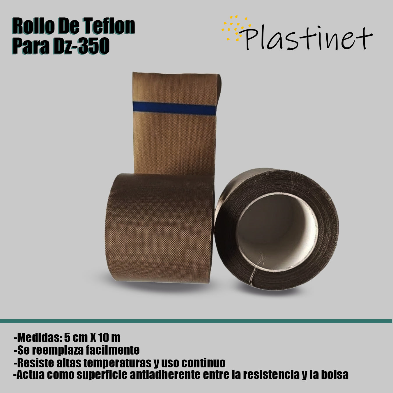 Rollo De Teflón Para Maquina De Sellado Al Vacío