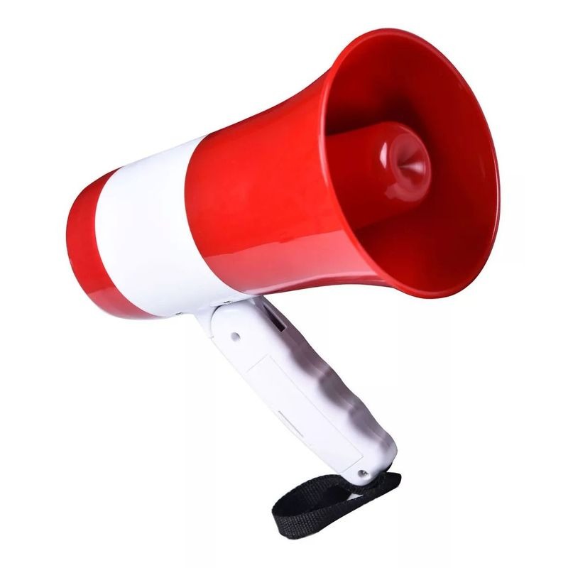 MEGAFONO DE MANO PORTATIL RECARGABLE ALTAVOZ