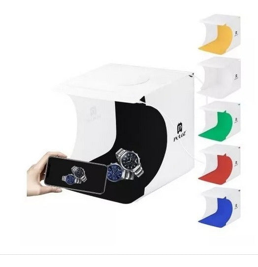 ESTUDIO FOTOGRAFIA CAJA LUCES LUZ LED PULUZ ORIGINAL 20x20