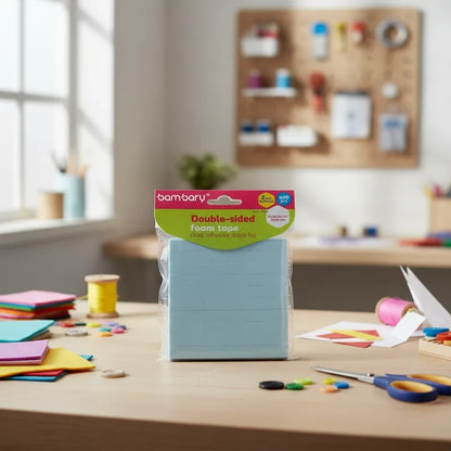 Cinta Adhesiva Doble Faz De 10 X 10 Milimetros De 400 Pcs.