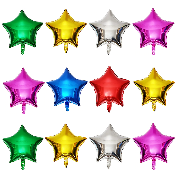 GLOBOS METALIZADOS ESTRELLAS LISA 18 INCH