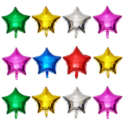 GLOBOS METALIZADOS ESTRELLAS LISA 18 INCH