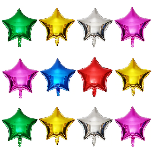 GLOBOS METALIZADOS ESTRELLAS LISA 18 INCH