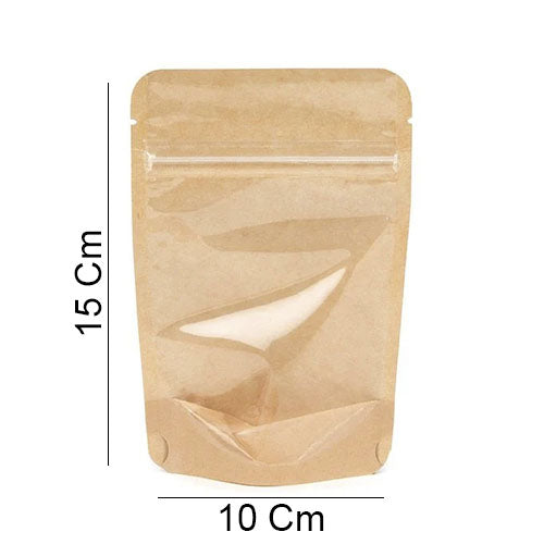 Bolsas Doypack Zipper Kraft De 100 Unidades