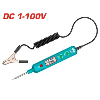 Tester De Voltaje Automotriz Dc 1-100v 2700mm Total Tool