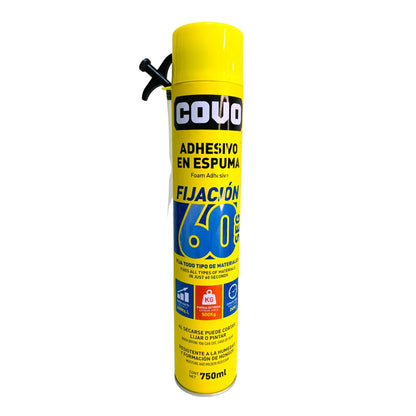 Adhesivo En Espuma De 750 Ml Covo Fijación En 60 Segundos