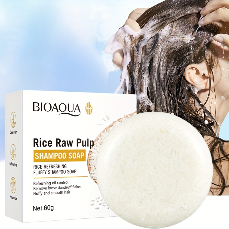 Shampoo en Barra Bioaqua Rice Raw Pulp