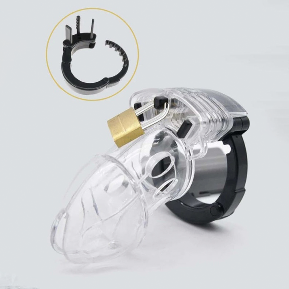 CINTURON DE CASTIDAD AJUSTABLE PARA HOMBRES, JAULA PARA PENE.