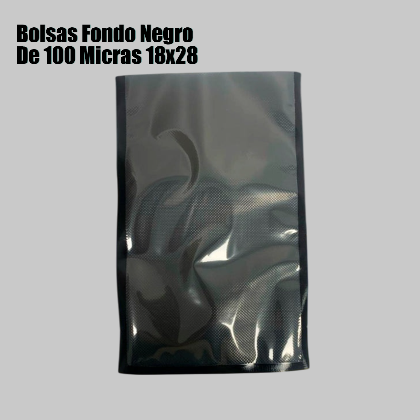 BOLSAS FONDO NEGRO DE 100 MICRAS