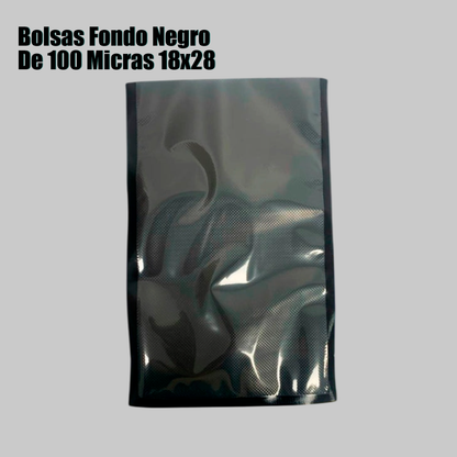 BOLSAS FONDO NEGRO DE 100 MICRAS