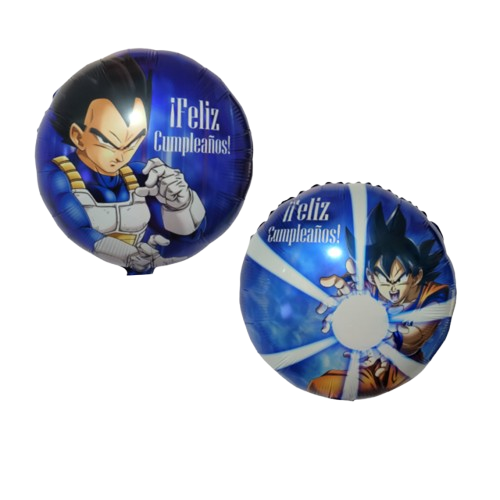GLOBO METALIZADO 18 INCH FELIZ CUMPLEANOS DRAGON BALL