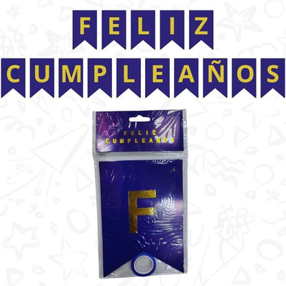 Banderines Feliz Cumpleaños Efecto Puntos Fiestas / Arreglos