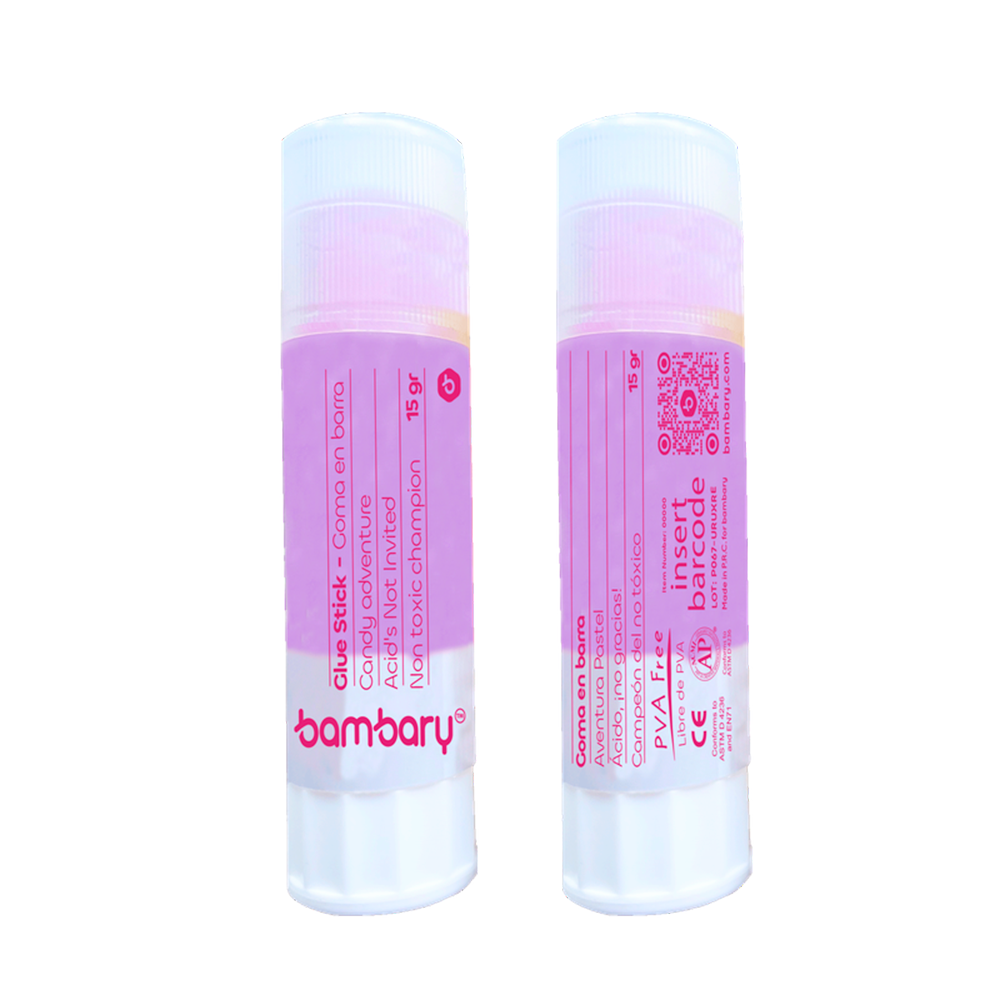 Goma En Barra Escarchada Transparente De 15 Gr