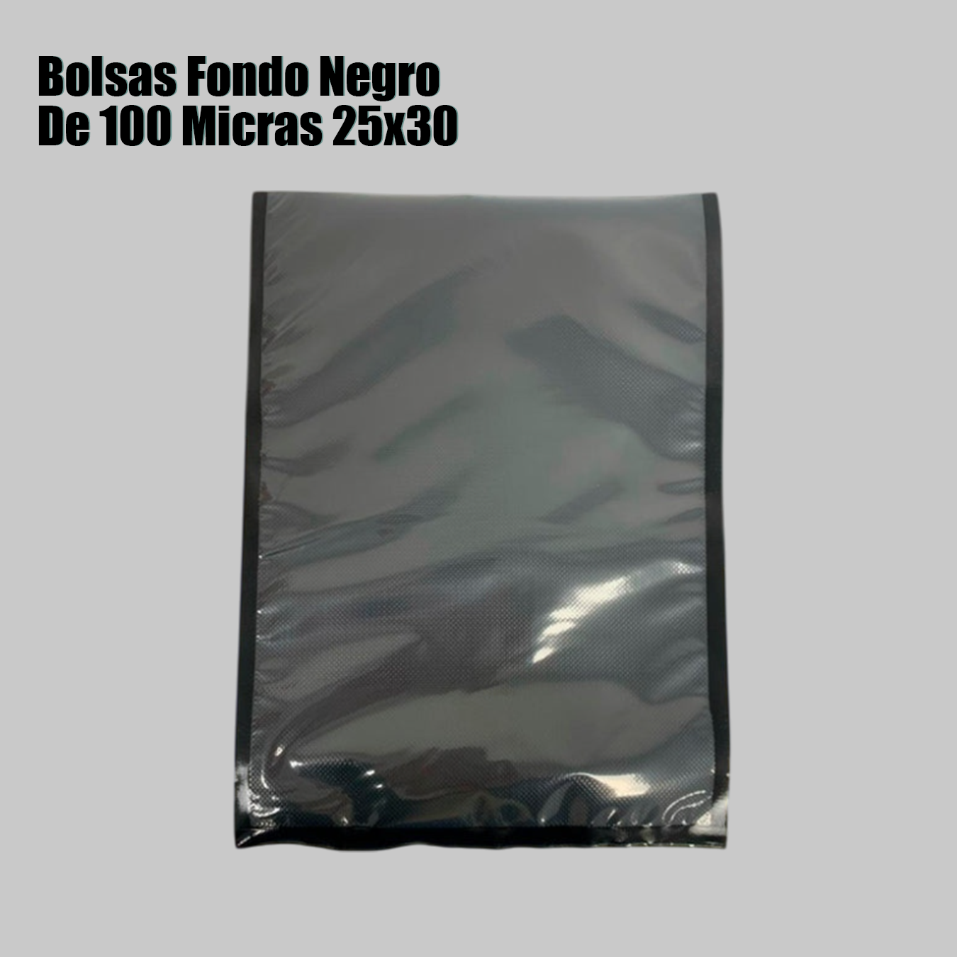 BOLSAS FONDO NEGRO DE 100 MICRAS