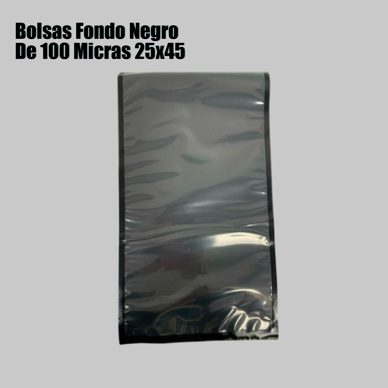 BOLSAS FONDO NEGRO DE 100 MICRAS