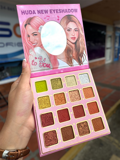 Paleta Sombras Shakira Karol G 16 tonos