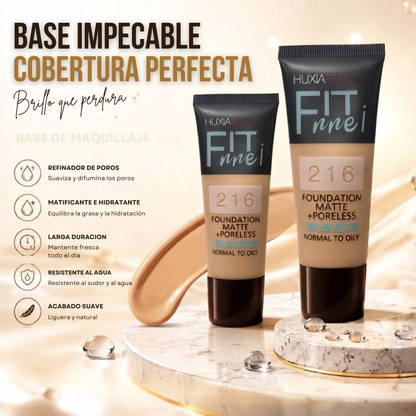 Base Maquillaje Huxia Beauty Fit Me Piel Grasa