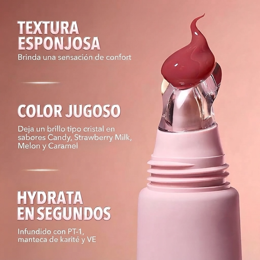 Brillo Labial Lip Gloss Rimocoo Llavero Pompon
