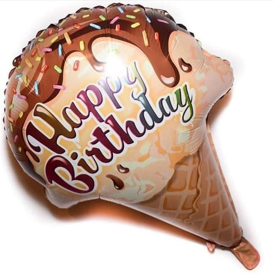 GLOBO METALIZADO 14 16 INCH BARQUILLA HAPPY BIRTHDAY