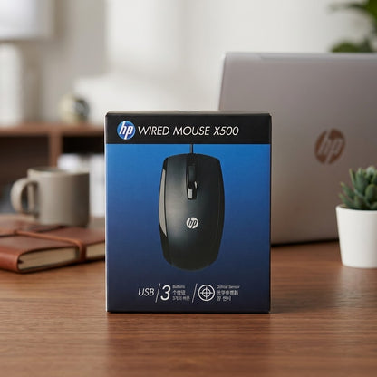 Mouse HP X500 Optico Alambrico