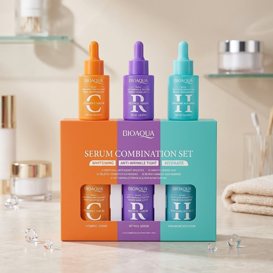 Kit Serum Facial Bioaqua Tratamiento 3 Pasos