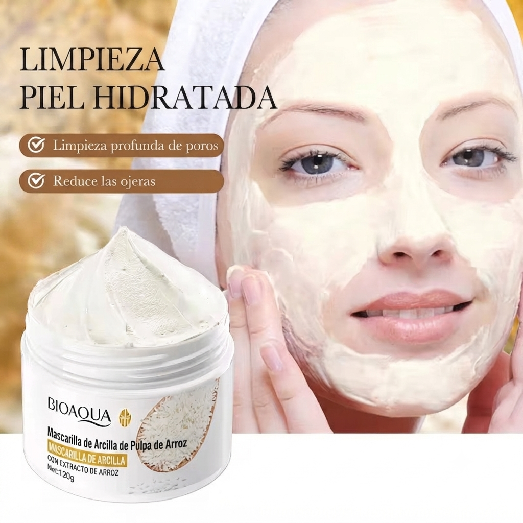 Mascarilla Arcilla Arroz Aclarante BIOAQUA