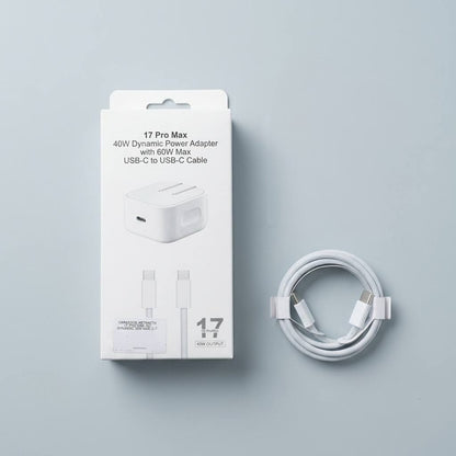 Cargador 17 Pro Max 40W Usb Tipo C a C