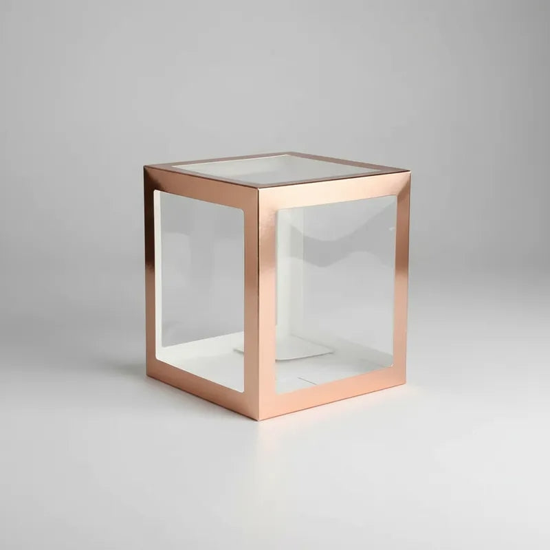 Cajas Con Visor Armables Para Bebe De 29.5x30 Cm Azul Y Rosa