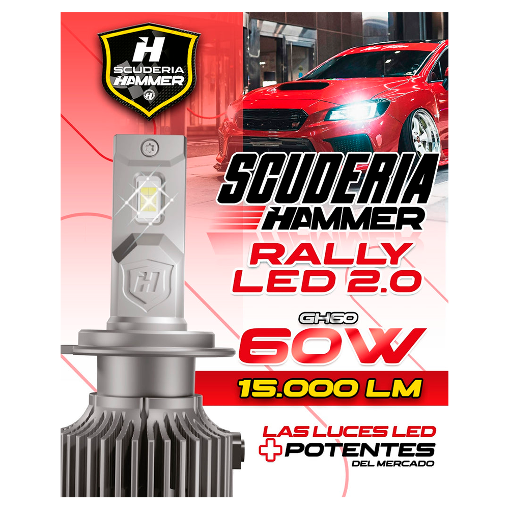 Luces Led De Rally Scuderia Hammer De 15.000 Lumens