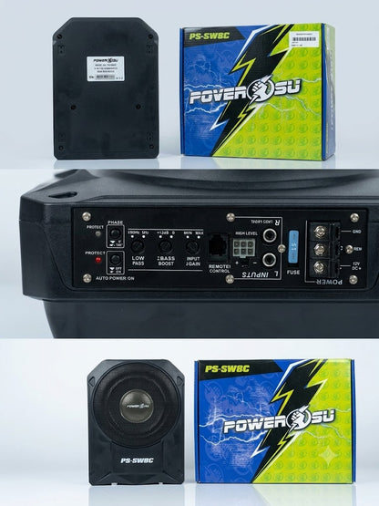 Subwoffer Bajo Amplificado Plano 960W 8inch Power Su