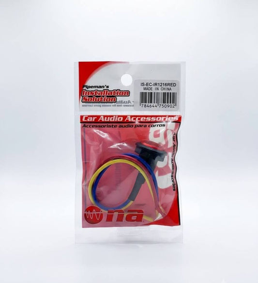 Switch Redondo Con Led Rojo 10a/12v