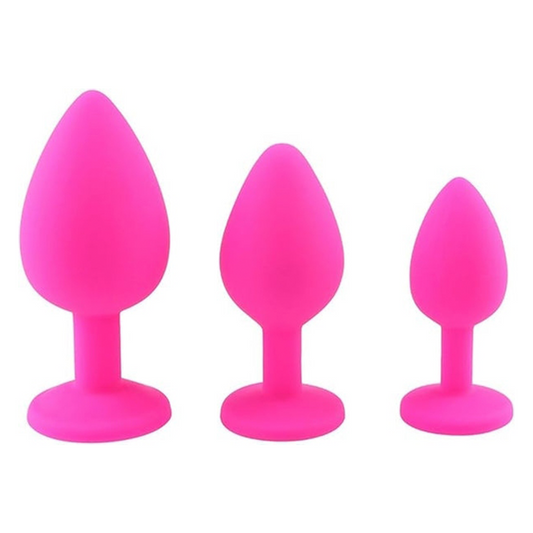 Set De Plug Anal De Silicona De 3 Piezas Juguete Sexual