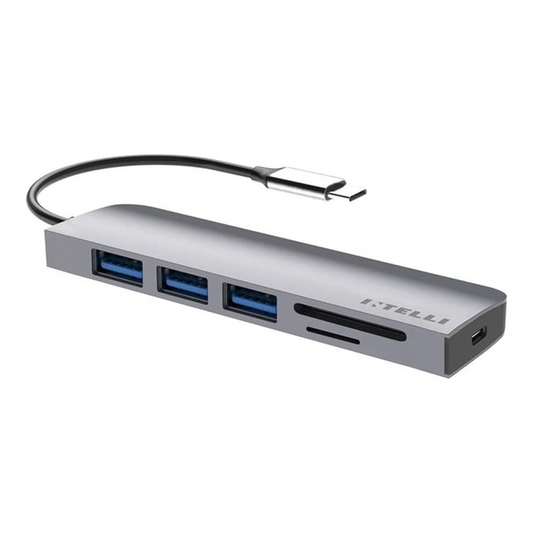 HUB ADAPTADOR MULTIPUERTO UBS C 6 EN 1