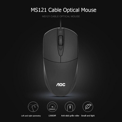 MOUSE OPTICO ALAMBRICO BÁSICO USB