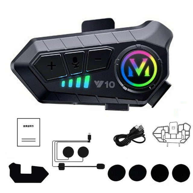 Intercomunicador Bluetooth V10 Para Cascos De Motocicleta