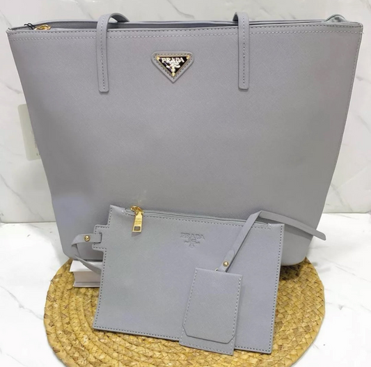 SET DE CARTERA ELEGANTE EN COLOR GRIS